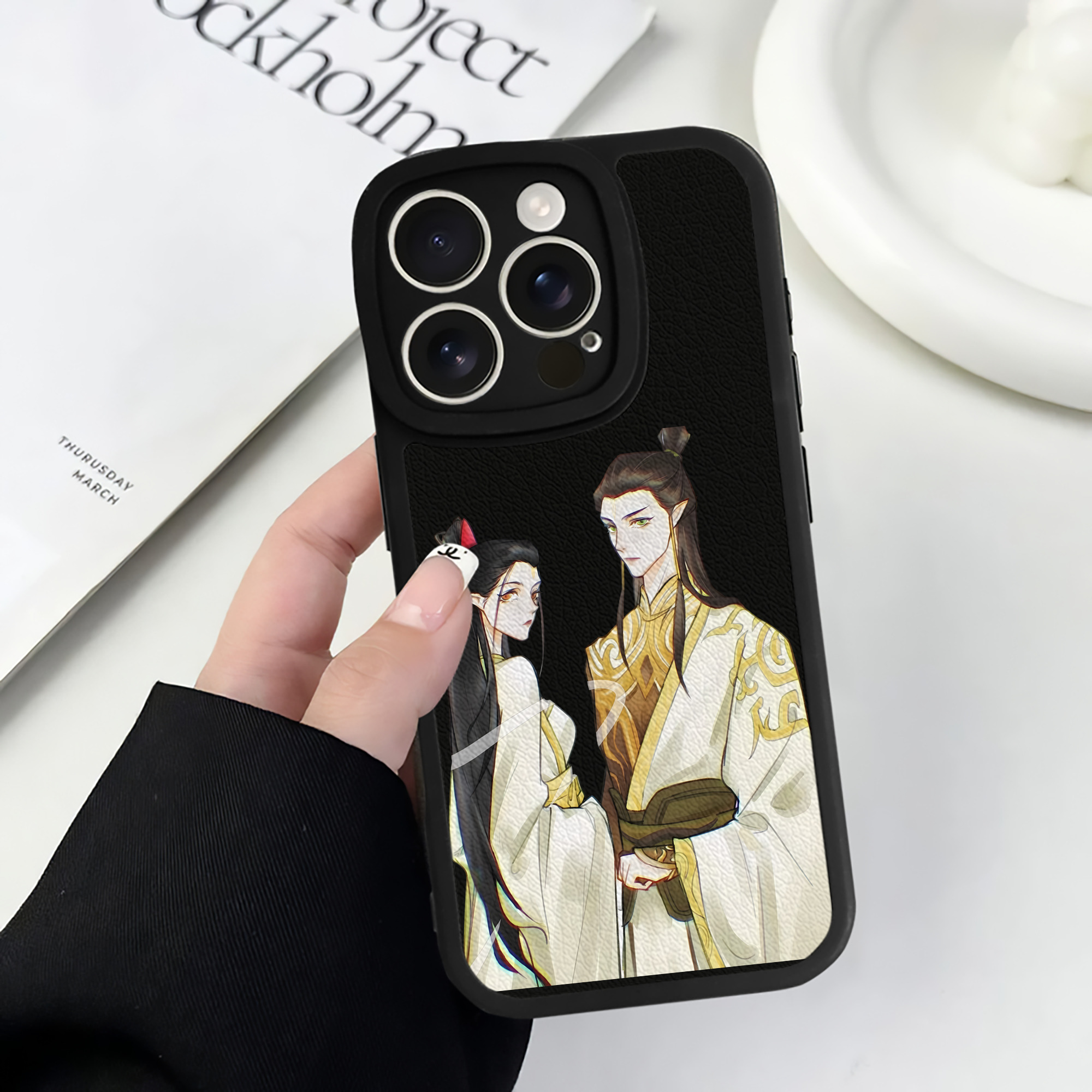 （画像用） Ne Zha 2 ナタ 魔童の大暴れ 【iPhone 16シリーズ対応】シリコンスマホケース（レザー調） 材質：シリコン
